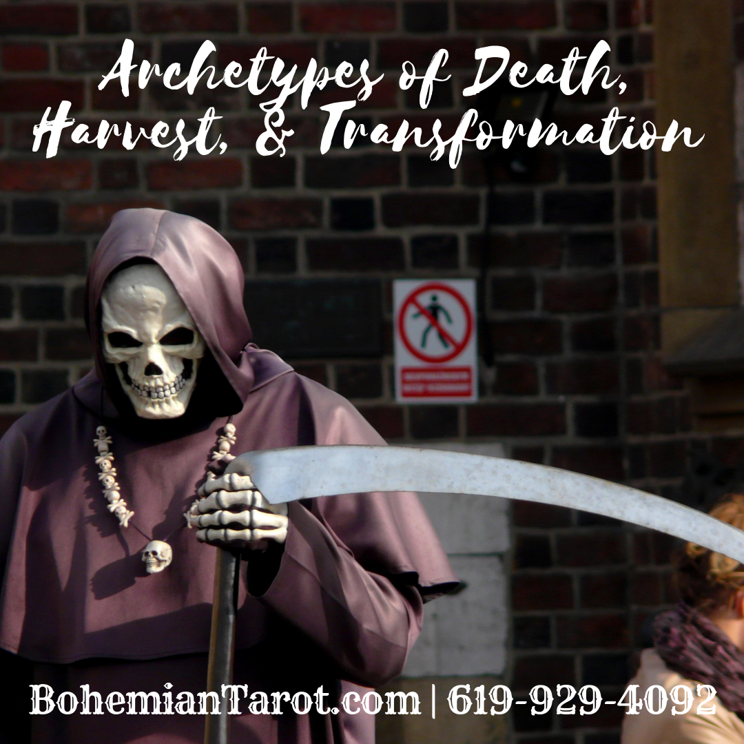 Death, Tarot, Harvest, Transformation, Grim Reaper, Halloween, October
