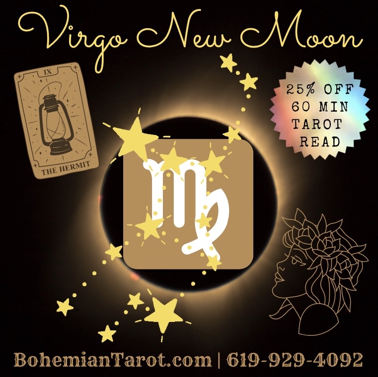 New Moon in Virgo Tarot Reading! 🌚♍️🎴🎴🎴♍️🌚